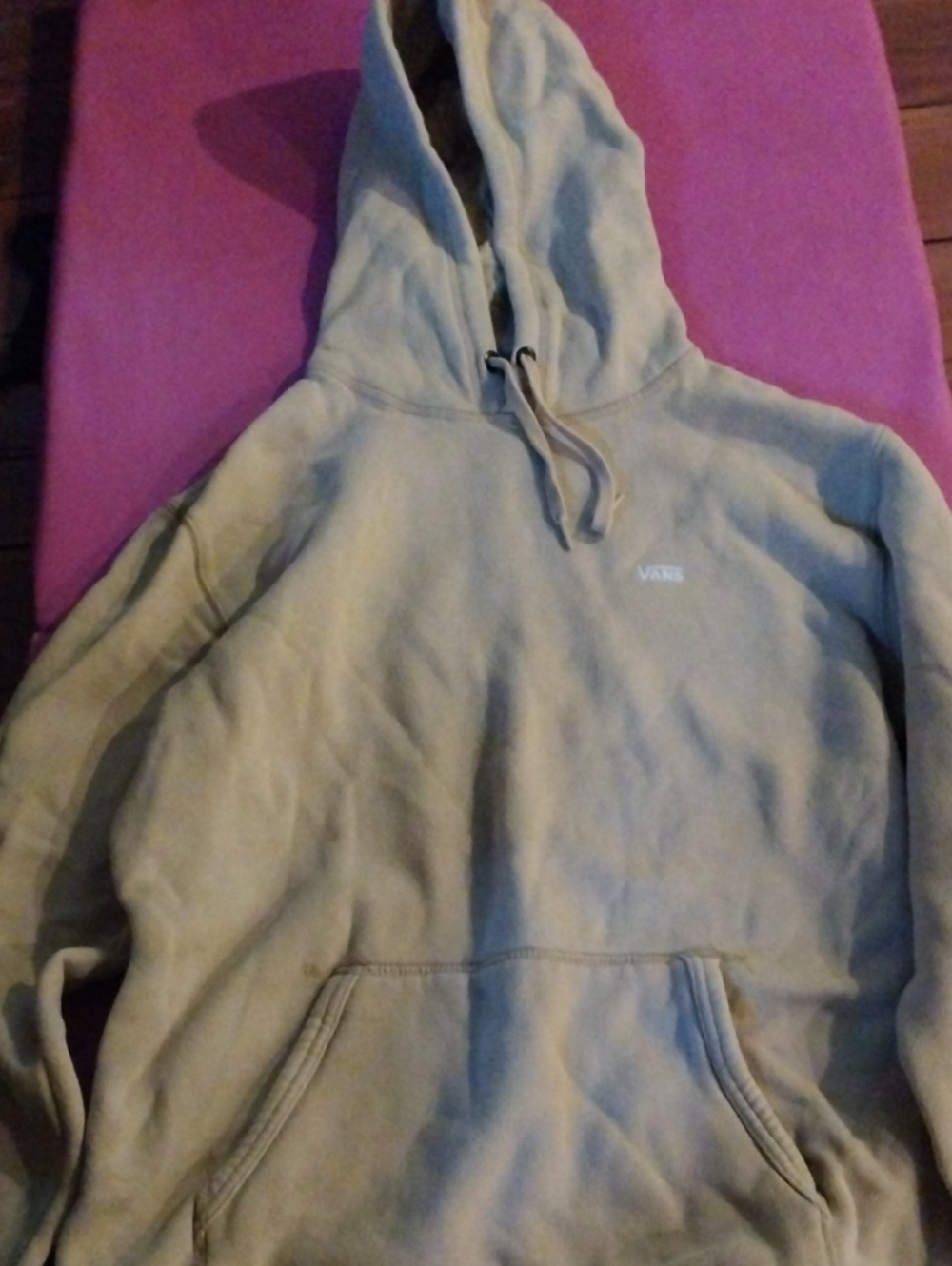 Vans Men's Zip-Up Hoodie in Light Beige
